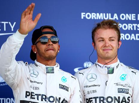 מרצדס יכולה להיות גאה בהם. המילטון ורוזברג (gettyimages)