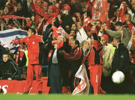 הפועל חוגגת במסע הקסום באופ"א (getty)