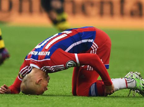 באיירן כבר יודעת להסתדר בלעדיו. רובן (getty)