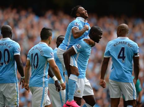 מנצ'סטר סיטי חוגגת. אש וגופרית (getty)