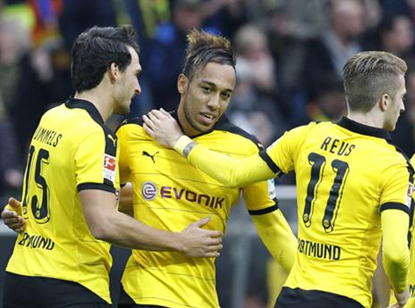 אובאמיינג. שלושער שני בבונדסליגה (getty)