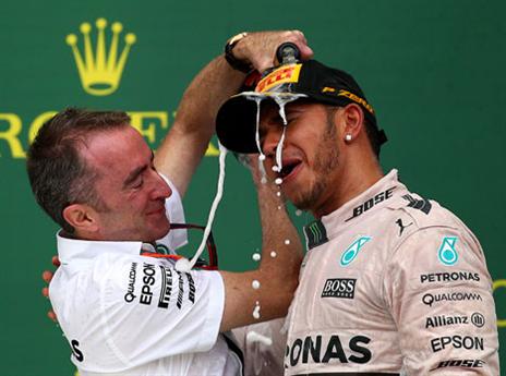 והחגיגה על הפודיום (GETTY)