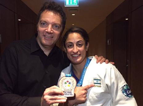 שני השרקו עם ג'רבי. "אף אחד לא ילמד אותי להיות ישראלי" (איגוד הג'ודו)