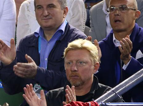 המאמן בוריס בקר גאה בחניכו (Getty)