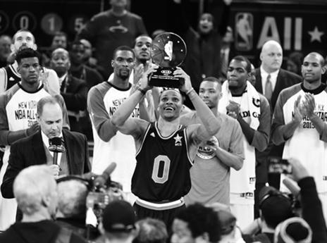 ה-MVP של השנה שעבר. ווסטברוק (getty)