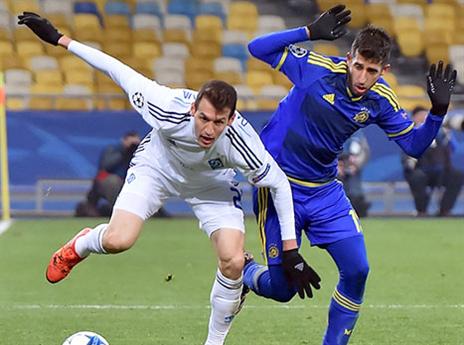 מכבי ת"א שיחקה מול איצטדיון ריק בקייב (GETTYIMAGES)