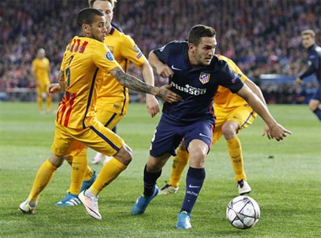 דני אלבס מול אתלטיקו (Getty)