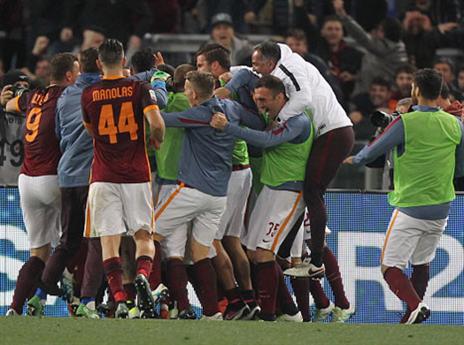 רומא קרובה לאלופות (GETTYIMAGES)