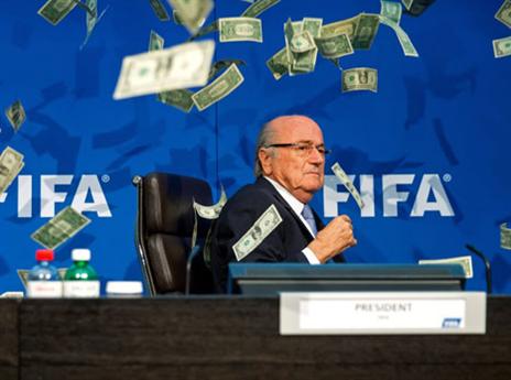 בלאטר. יצא מפיפ"א איש עשיר, לכאורה (getty)