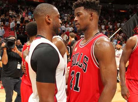 נפרד ממיאמי אחרי 13 שנים. ווייד עם באטלר (Getty)