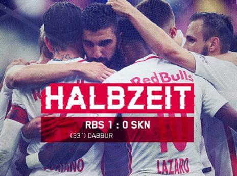 דאבור חוגג שער בכורה (עמוד הטוויטר הרשמי של רד בול זלצבורג)