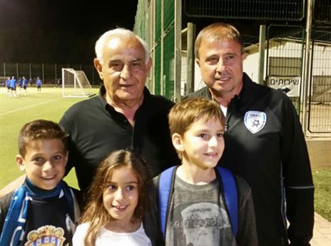 אורח מיוחד באימון, שר הביטחון לשעבר איציק מרדכי