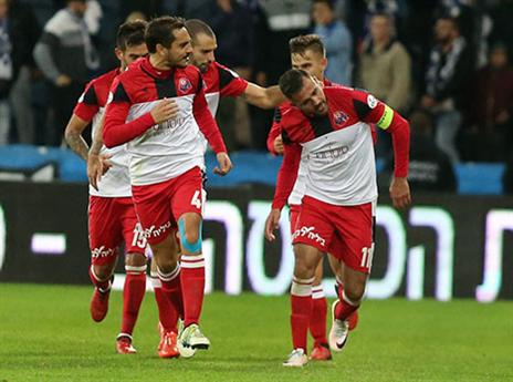 הפועל חיפה חוגגת. בזכות שלמה שרף? (צילום: יוסי שקל)