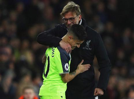 קוטיניו עם קלופ. ליברפול זקוקה לו (Getty)