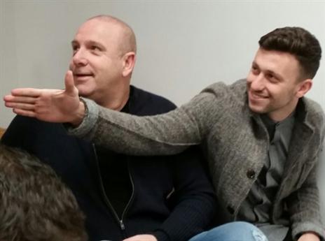 אלטמן מלווה בסוכנו רונן קצב בדיון