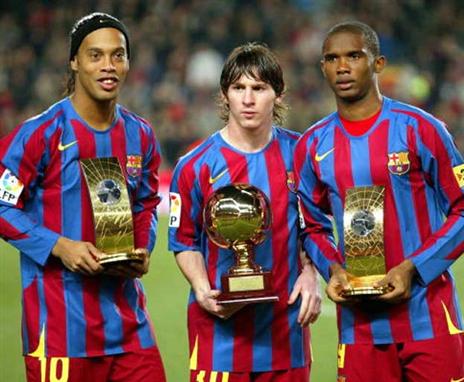 יותר טובים מ-MSN? מסי, אטו ורונאלדיניו (Getty)