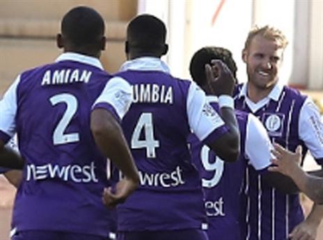 טולוז חוגגת. שער מפתיע לא הספיק לה במגרש הכי קשה בצרפת (Getty)