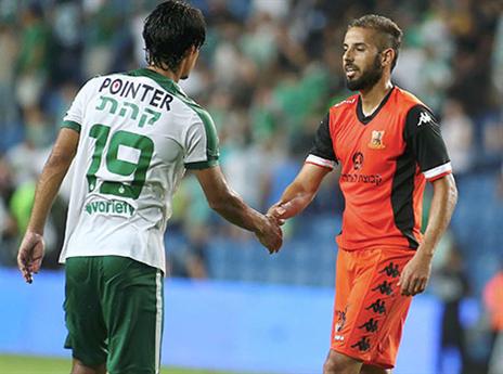 הגיע בקול תרומה רמה מבית"ר לבני יהודה. גבאי (צילום: אלן שיבר)