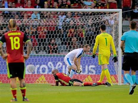 השער של קרמנצ'יק לא הפריע לבלגים (Getty)