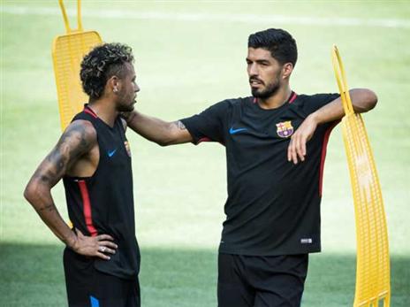 סוארס ניסה לשכנע את ניימאר להישאר (Getty)