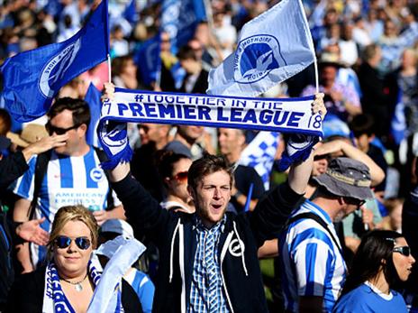 עיר נופש שאוהבת כדורגל. ברייטון (getty)