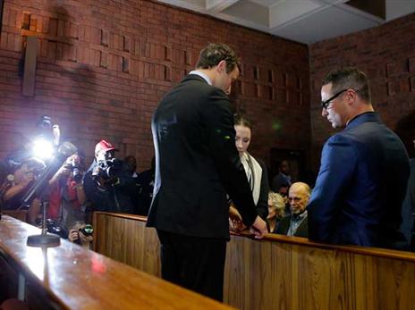 נגזר עליו עונש המינימום לרצח בדרום אפריקה. פיסטוריוס (Getty)