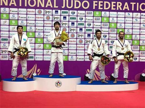 "שמח לסיים את השנה עם הישג כזה". שמאילוב על הפודיום (איגוד הג'ודו)