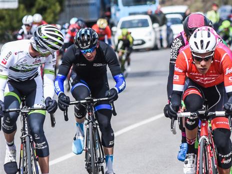 גולדשטיין בחלק הראשון של המירוץ (צילום: נועה ארנון, סייקלינג אקדמי)