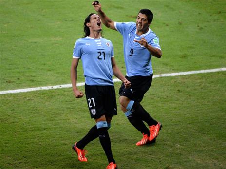 קבאני וסוארס. יש על מי לסמוך (getty)