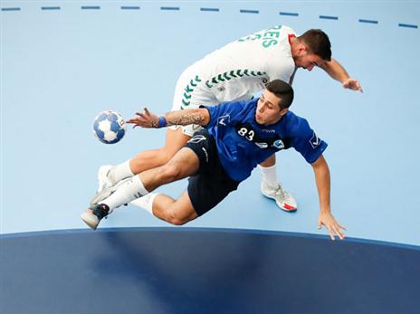 תצוגה מאכזבת של הנבחרת. (UROS HOCEVAR - EHF)