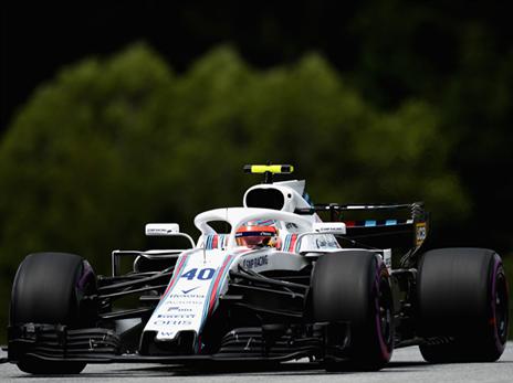 קוביצה במבחנים על מסלול הגרנד פרי באוסטריה ב-29 ביוני השנה עם מרטיני רייסינג (צילום: Getty)