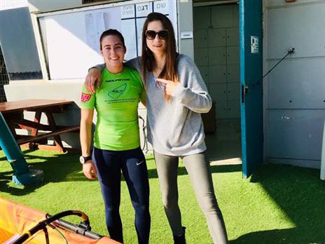 "להתאמן איתה זה נהדר". גלר (צילום: איגוד השייט)