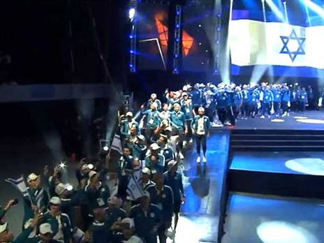 המשלחת הישראלית בטקס (מכבי תנועה עולמית)