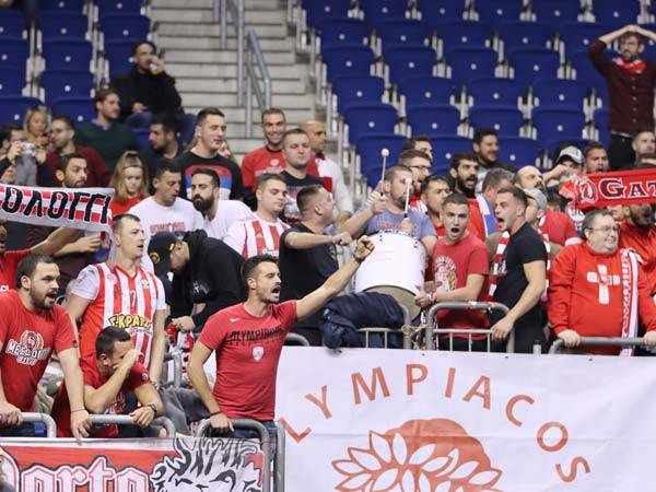אוהדי אולימפיאקוס. "ירידה בתמיכה" (יורוליג)