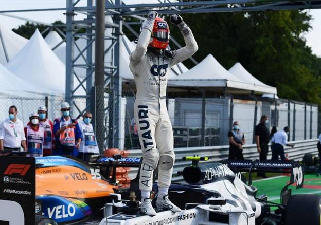 פייר גאסלי. מקום ראשון במונזה (צילומים: Getty)