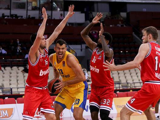 ז'יז'יץ', רבע שני פחות טוב של מכבי (getty)