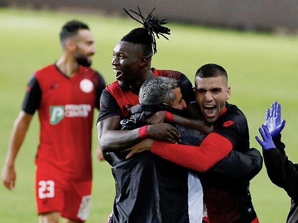 "מאוד שמח". עודה בסיום (צילום: אלן שיבר)