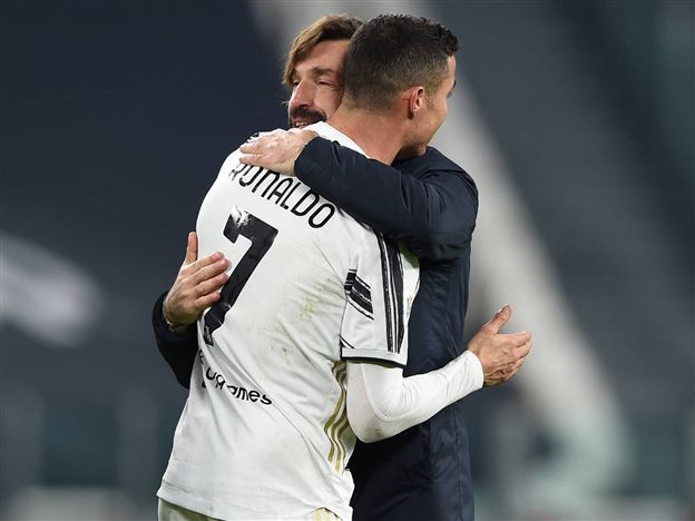 פירלו עם רונאלדו. גם הסקודטו מתרחקת (Getty)