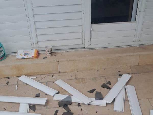 במזל לא היו נפגעים. ביתו של מחפוד