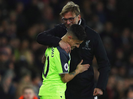 קוטיניו עם קלופ. ליברפול זקוקה לו (Getty)