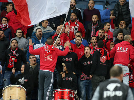 חגגו עוד ניצחון גדול. אוהדי סכנין (יוסי שקל)