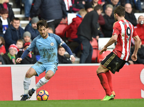 סילבה. גווארדיולה: "אחד הטובים שאימנתי, הוא ווינר" (Getty)