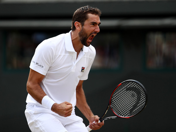 צ'יליץ' בטירוף. הישג שיא בווימבלדון (Getty)