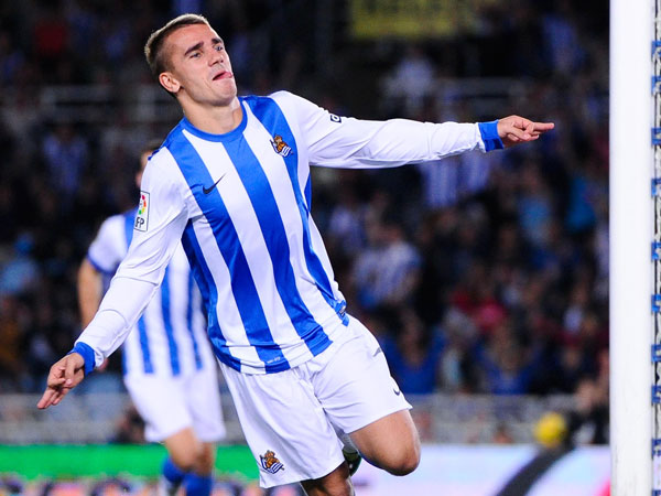 גריזמן בסוסיאדד. "ארסנל פגעה בי" (getty)