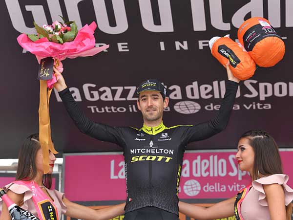 מיקל נייבה אחרי הזכייה בקטע ה-20. (getty)