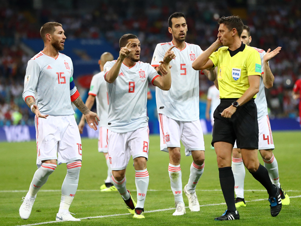 בספרד לא אהבו את הפנדל על רונאלדו (getty)