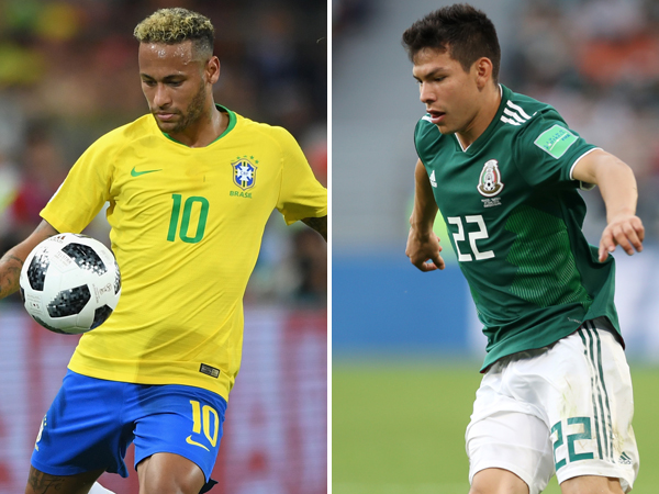 ברזיל ומקסיקו בשמינית דרך קבע (GETTY)