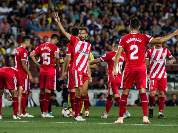 נקודה היסטורית לג'ירונה מול בארסה (getty)