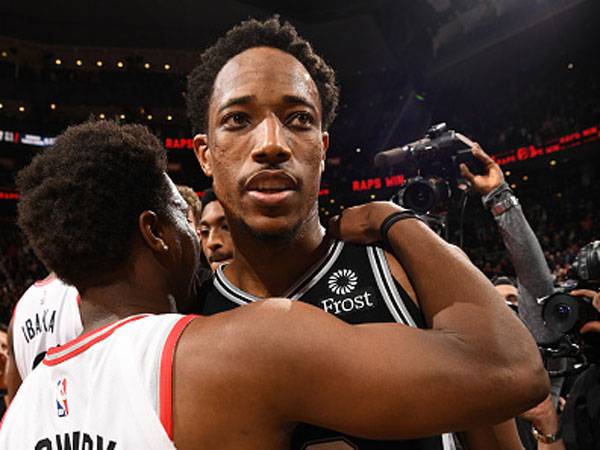 לאורי ודרוזן בסיום (צילום: Ron Turenne/NBAE via Getty Images)