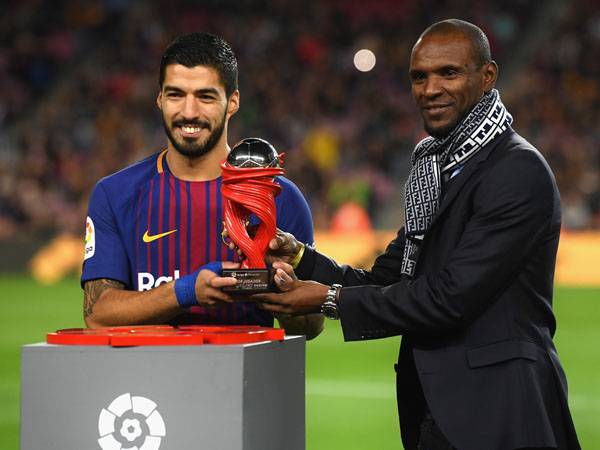 אבידל עם סוארס. יש לו תפקיד חשוב בצירוף ניימאר (GETTY)